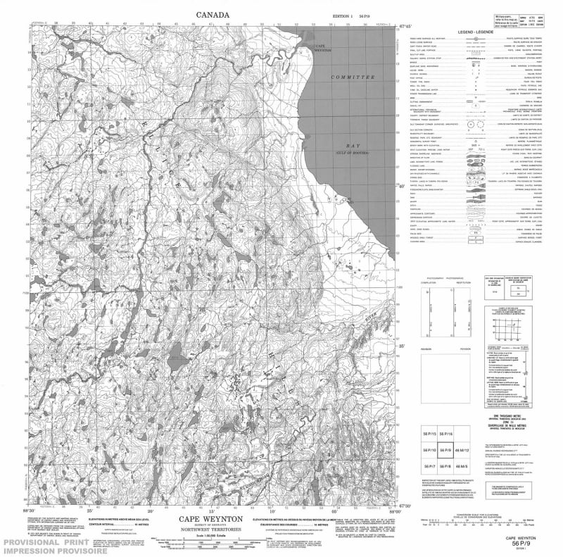 056P09 - CAPE WEYNTON - Topographic Map