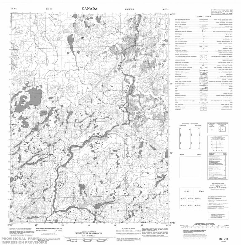 056P14 - NO TITLE - Topographic Map