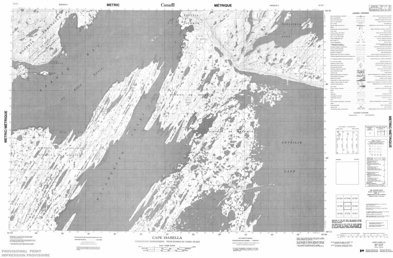 057C07 - CAPE ISABELLA - Topographic Map