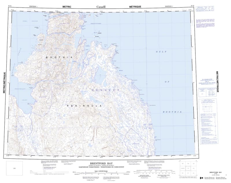 057G - BRENTFORD BAY - Topographic Map