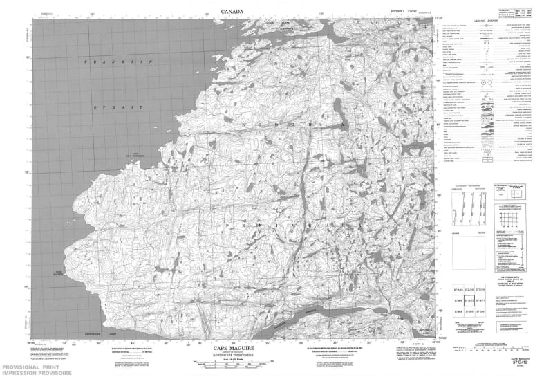 057G12 - CAPE MAGUIRE - Topographic Map