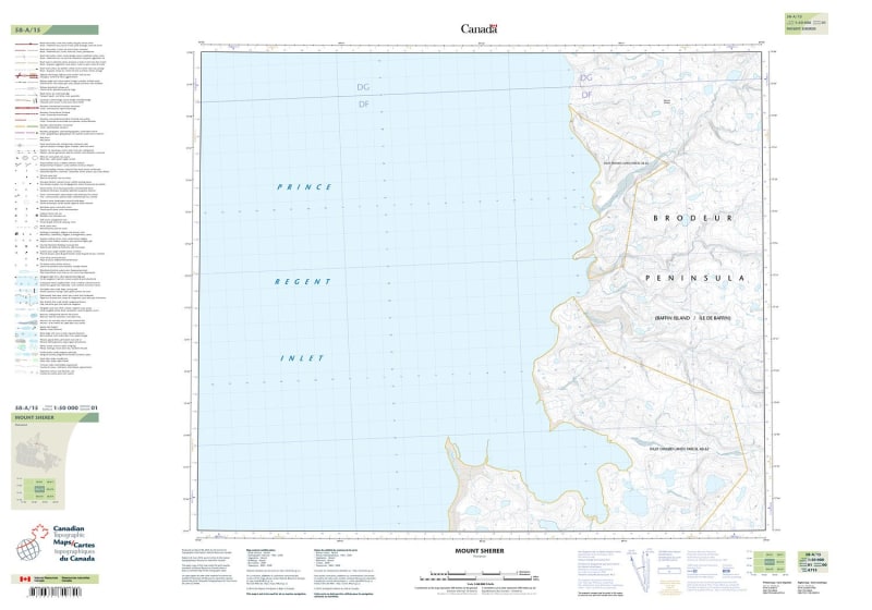 058A15 - MOUNT SHERER - Topographic Map