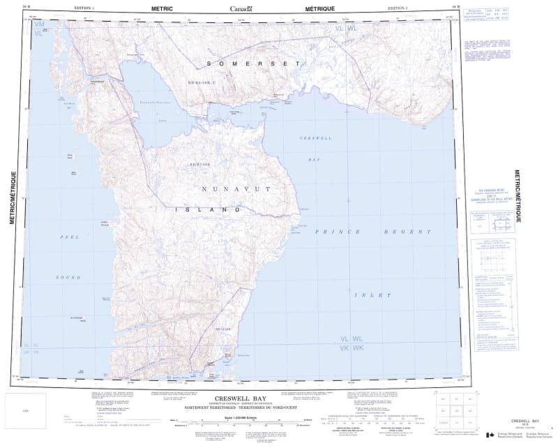 058B - CRESWELL BAY - Topographic Map