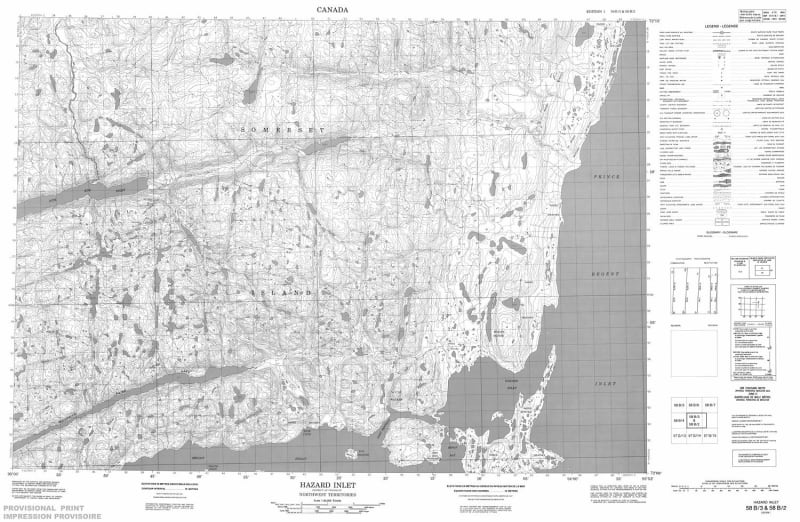 058B03 - HAZARD INLET - Topographic Map