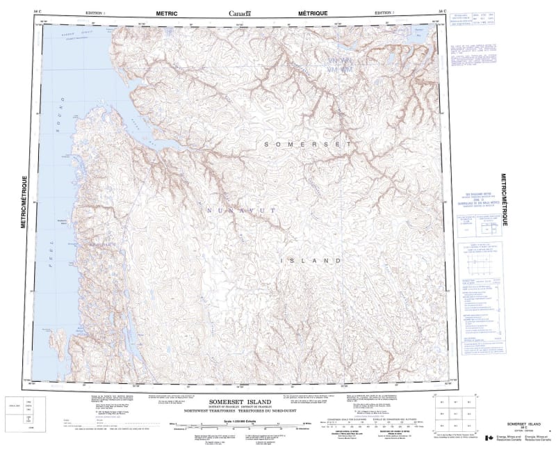 058C - SOMERSET ISLAND - Topographic Map