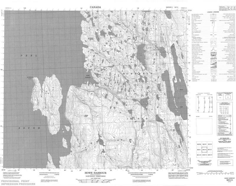 058C04 - HOWE HARBOUR - Topographic Map