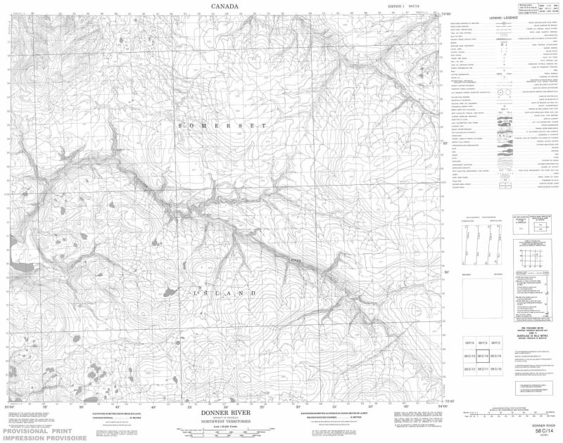 058C14 - DONNER RIVER - Topographic Map