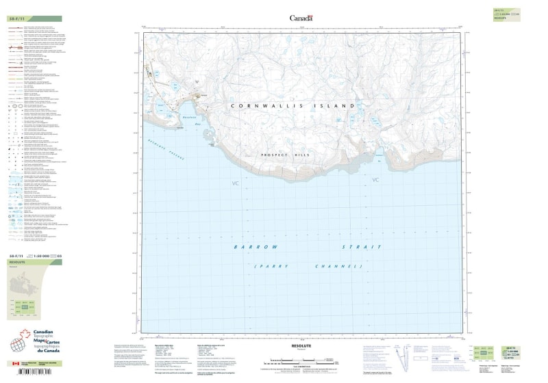 058F11 - RESOLUTE - Topographic Map