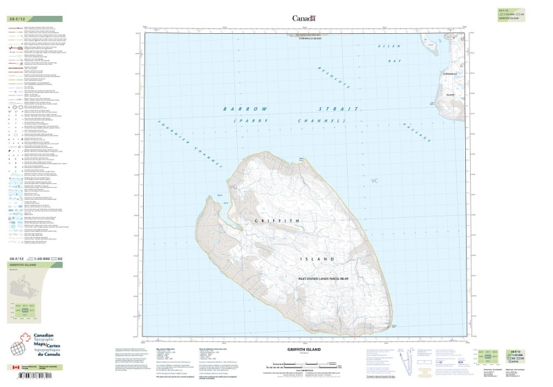 058F12 - GRIFFITH ISLAND - Topographic Map
