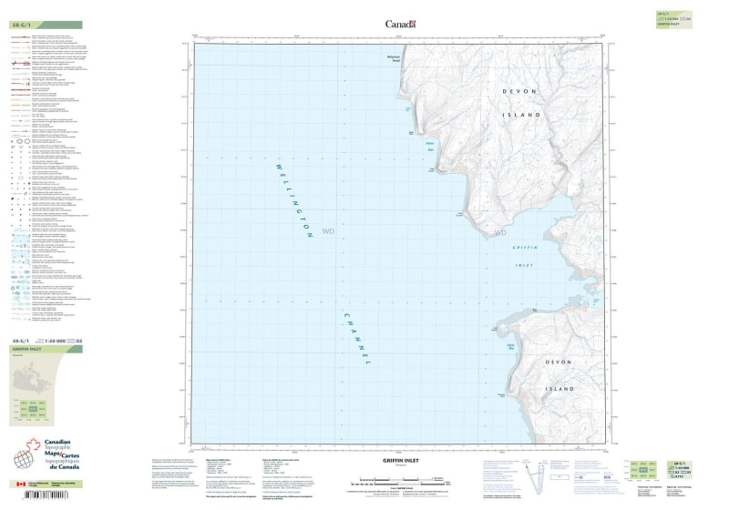 058G01 - GRIFFIN INLET - Topographic Map