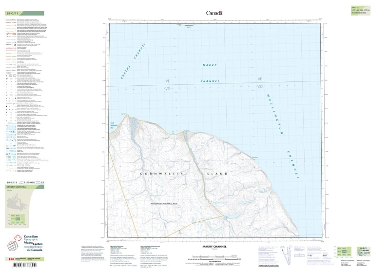 058G11 - MAURY CHANNEL - Topographic Map