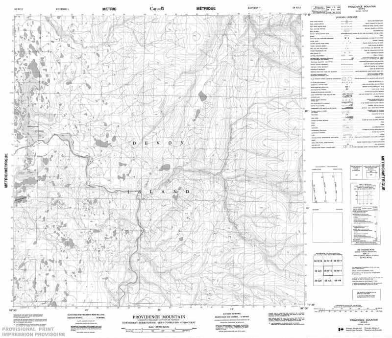 058H12 - PROVIDENCE MOUNTAIN - Topographic Map