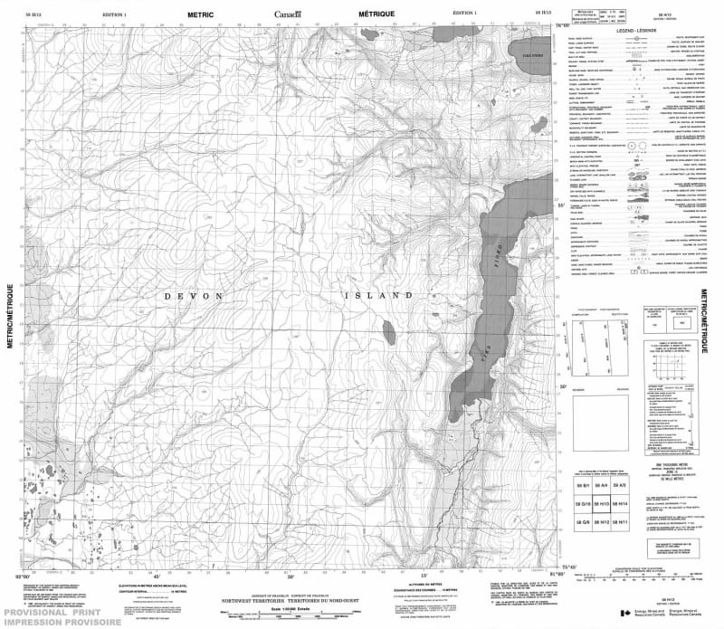 058H13 - NO TITLE - Topographic Map