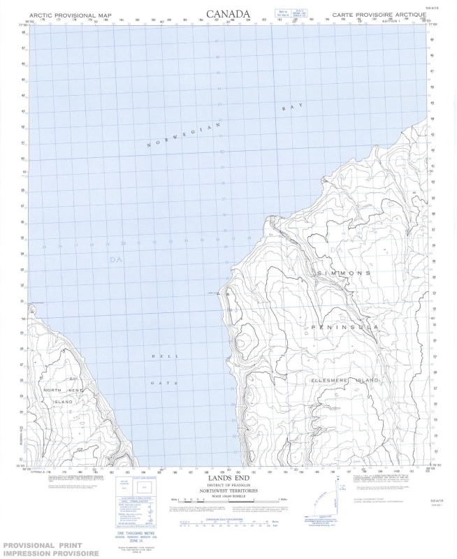 059A15 - LANDS END - Topographic Map