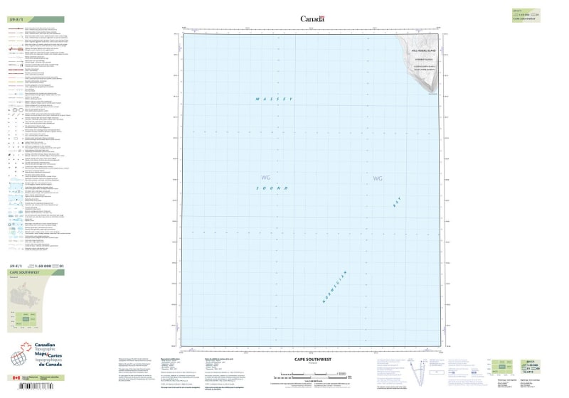 059F01 - CAPE SOUTHWEST - Topographic Map