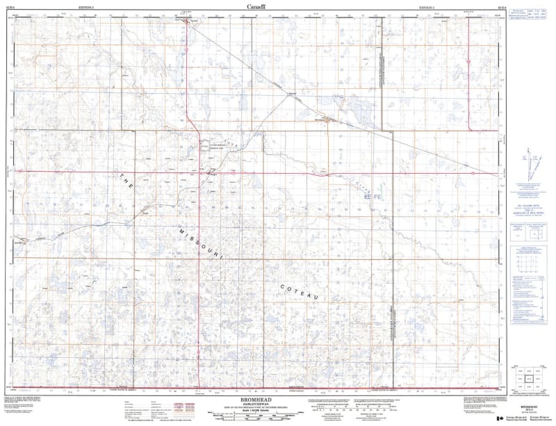 062E04 - BROMHEAD - Topographic Map