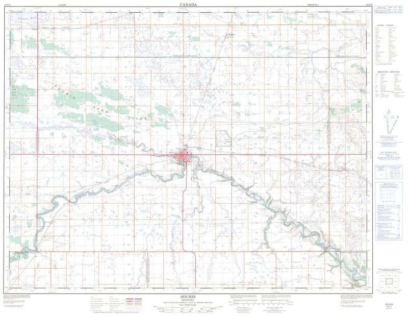 062F09 - SOURIS - Topographic Map