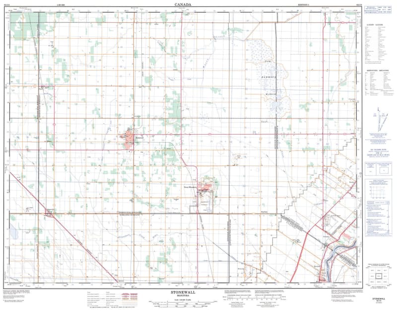 062I03 - STONEWALL - Topographic Map