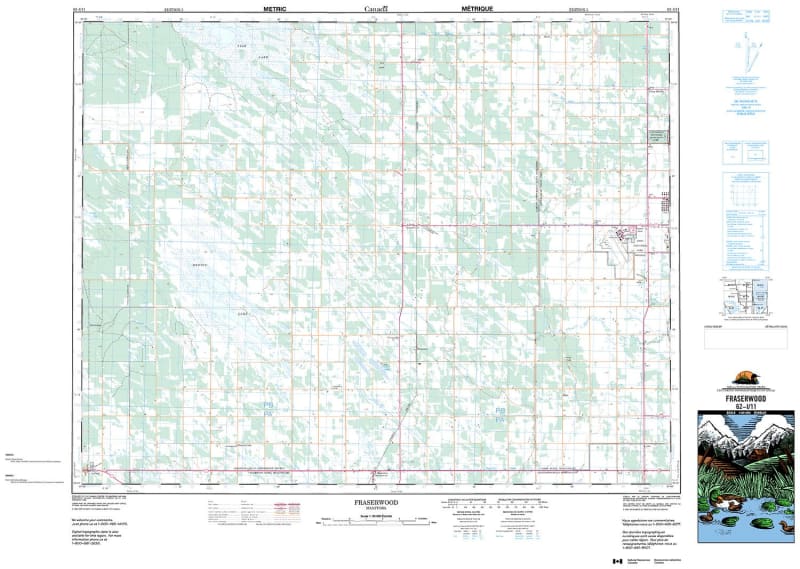 062I11 - FRASERWOOD - Topographic Map