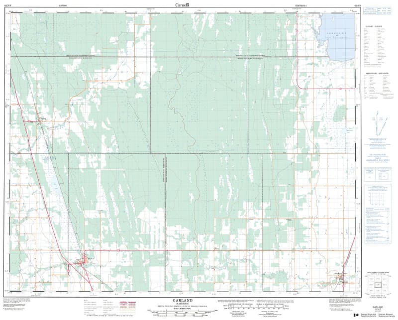 062N09 - GARLAND - Topographic Map