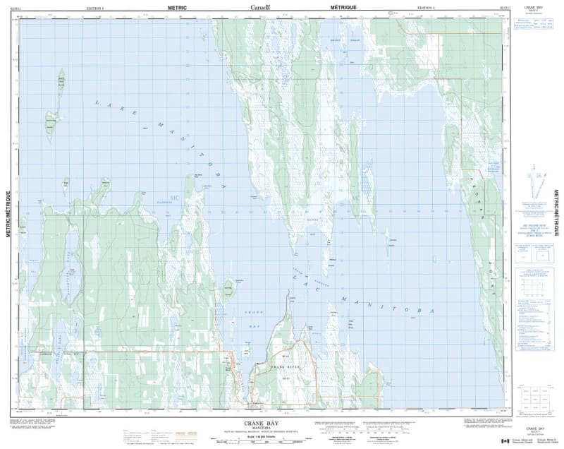 062O11 - CRANE BAY - Topographic Map