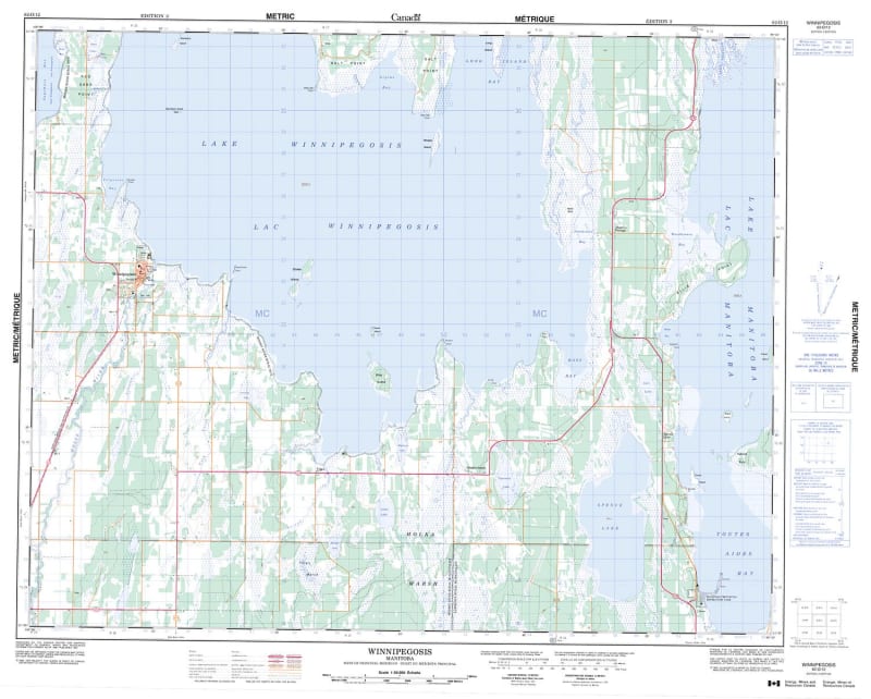 062O12 - WINNIPEGOSIS - Topographic Map