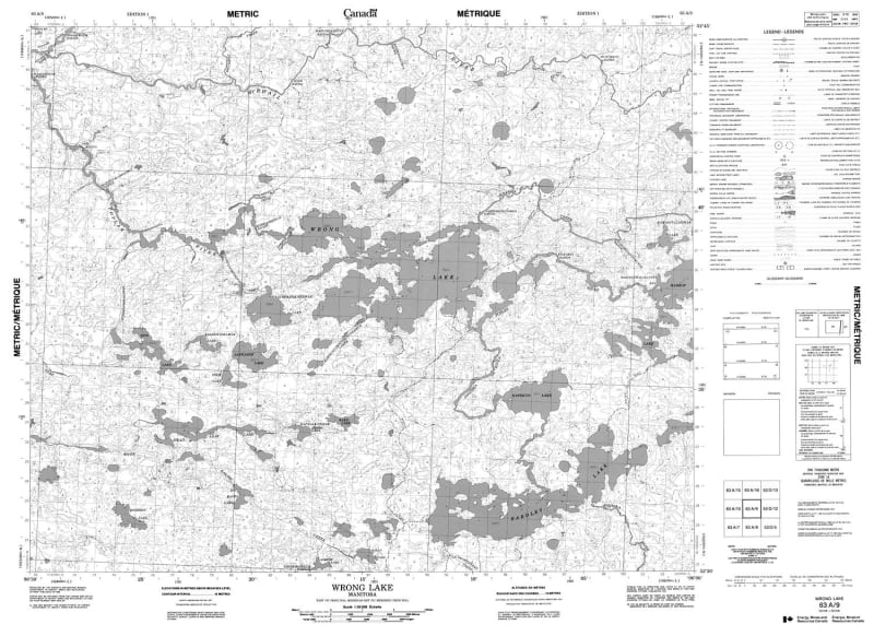 063A09 - WRONG LAKE - Topographic Map