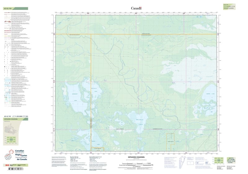 063E10 - SIPANOK CHANNEL - Topographic Map