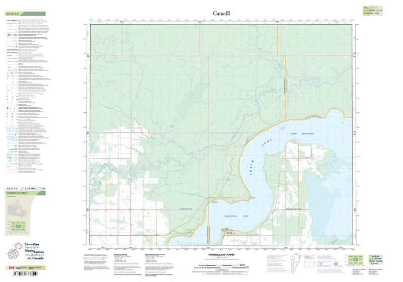 063E12 - PEMMICAN POINT - Topographic Map