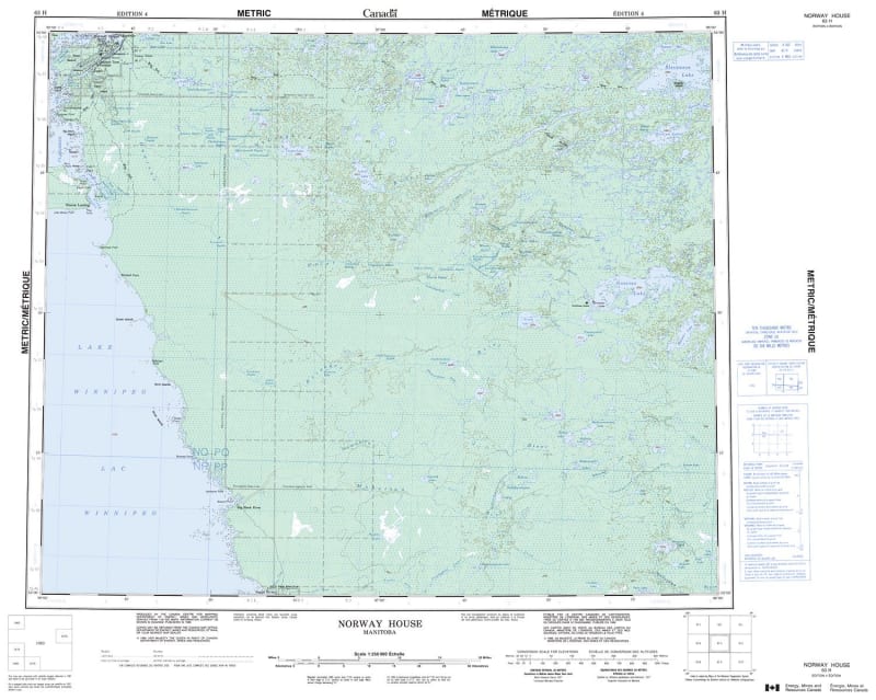 063H - NORWAY HOUSE - Topographic Map