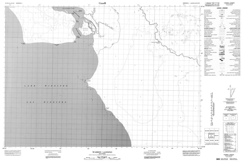 063H12 - WARREN LANDING - Topographic Map