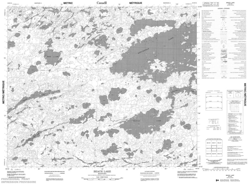 063H16 - BEACH LAKE - Topographic Map