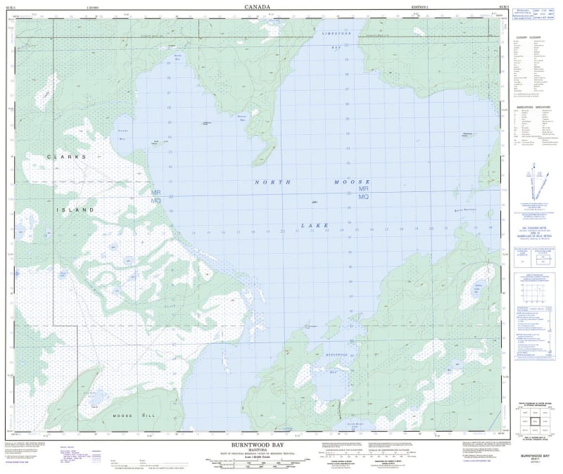 063K01 - BURNTWOOD BAY - Topographic Map