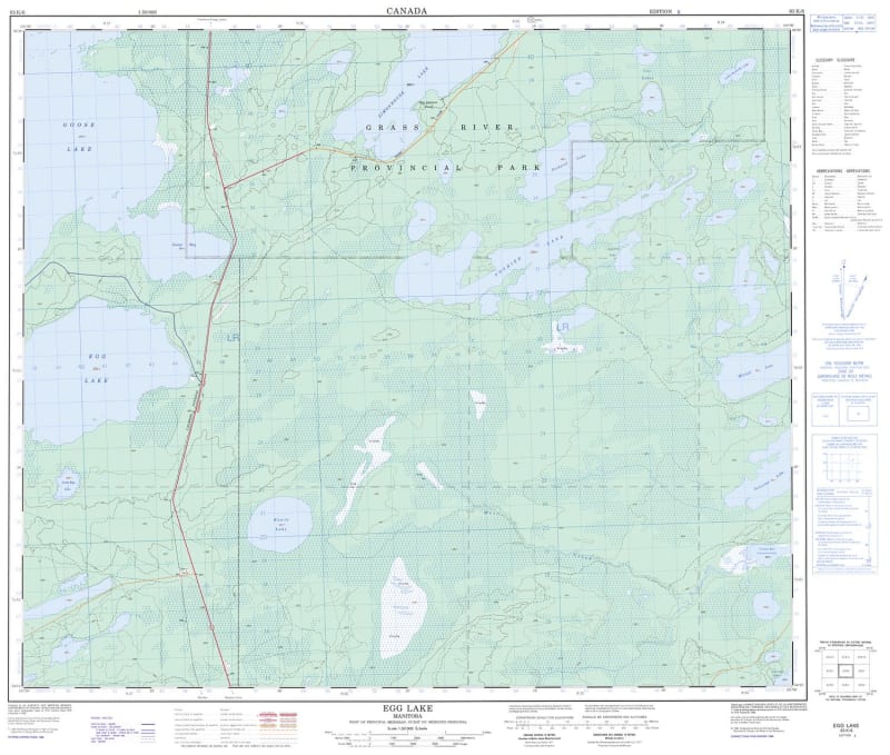 063K06 - EGG LAKE - Topographic Map