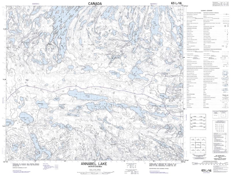 063L16 - ANNABEL LAKE - Topographic Map