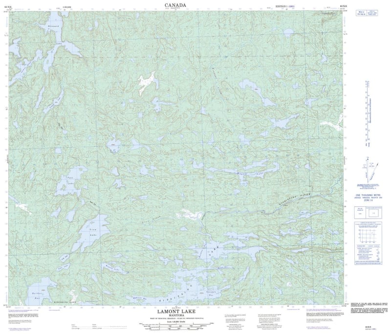 063N06 - LAMONT LAKE - Topographic Map