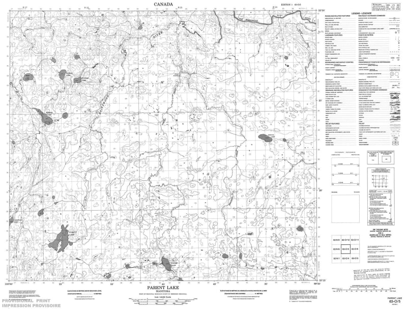063O05 - PARENT LAKE - Topographic Map