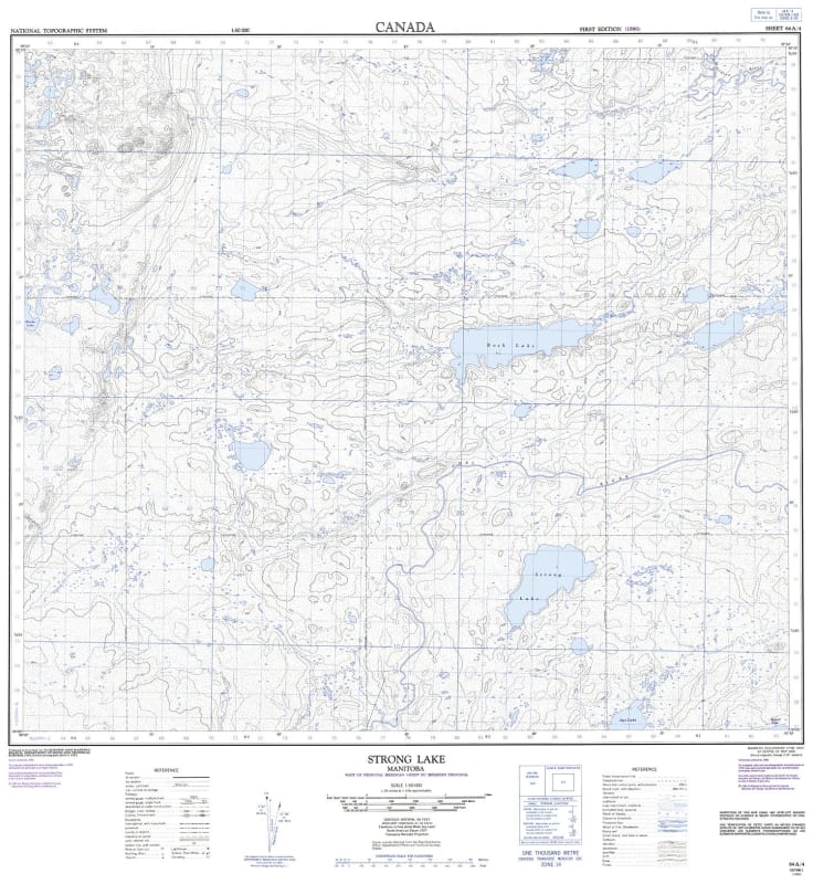 064A04 - STRONG LAKE - Topographic Map