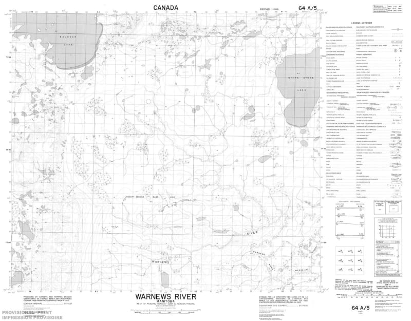 064A05 - WARNEWS RIVER - Topographic Map
