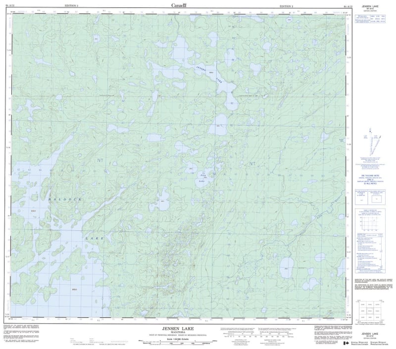 064A12 - JENSEN LAKE - Topographic Map