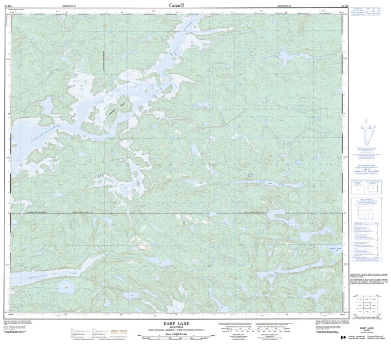 064B06 - EARP LAKE - Topographic Map