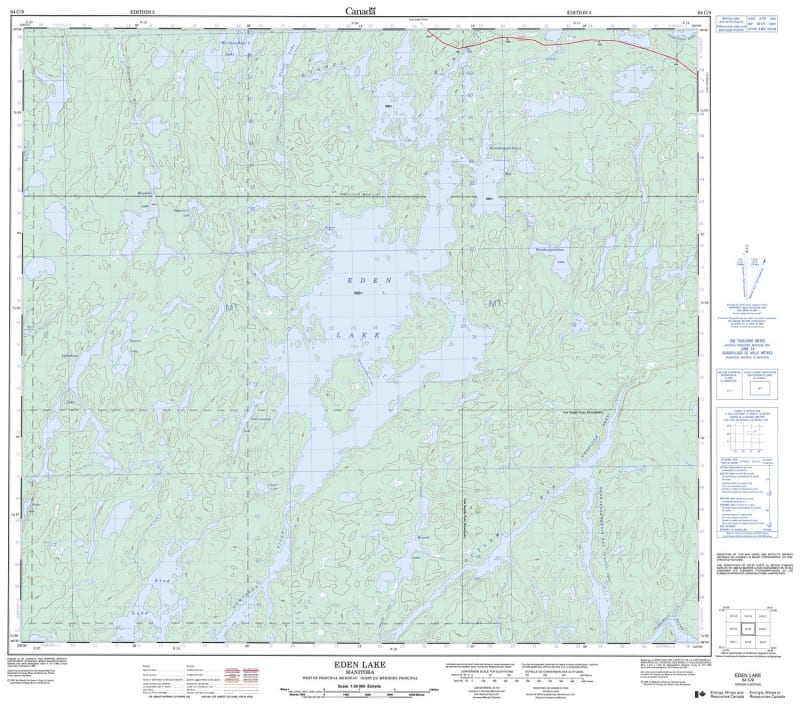 064C09 - EDEN LAKE - Topographic Map
