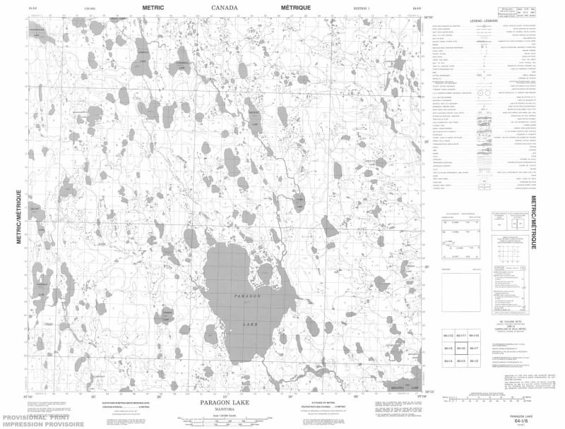 064I06 - PARAGON LAKE - Topographic Map