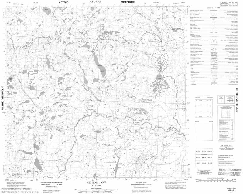 064I09 - COHEN LAKE - Topographic Map