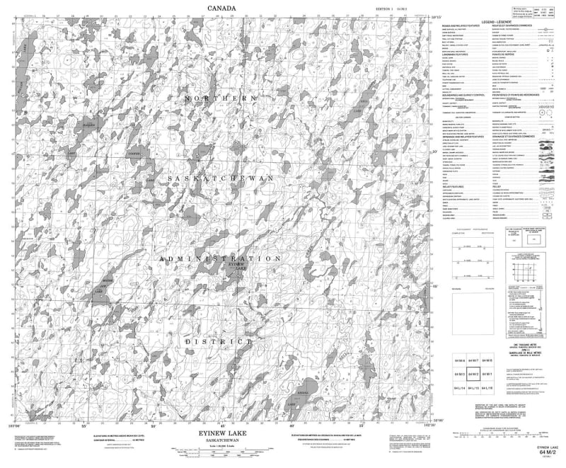 064M02 - EYINEW LAKE - Topographic Map
