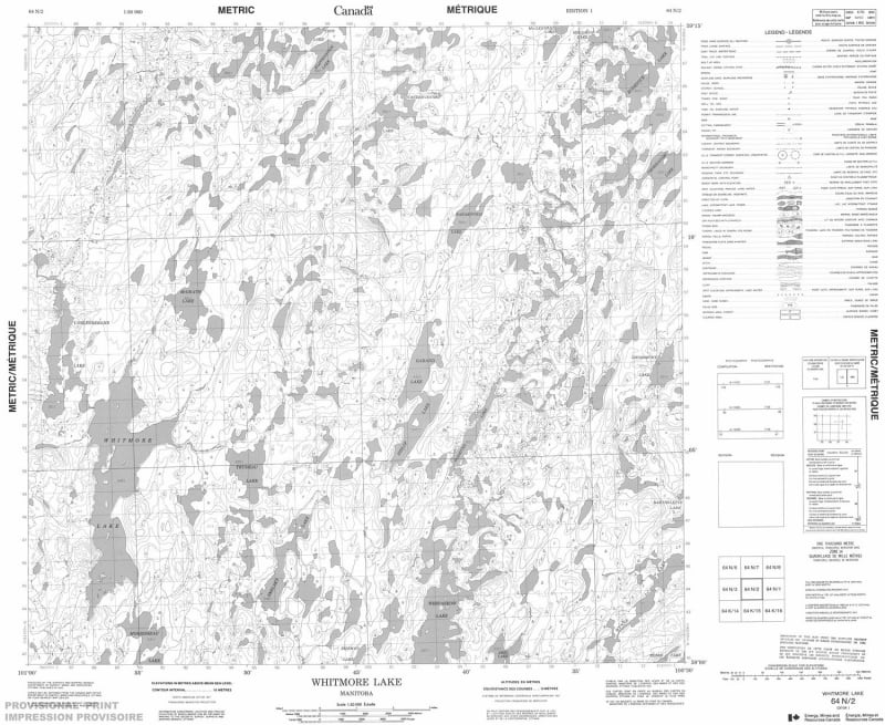 064N02 - WHITMORE LAKE - Topographic Map
