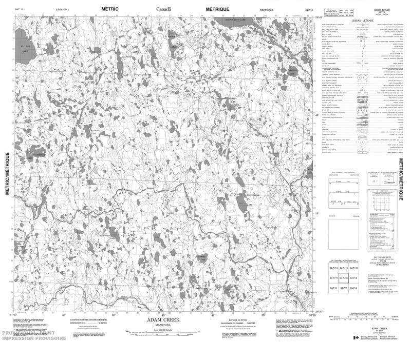 064P10 - ADAM CREEK - Topographic Map