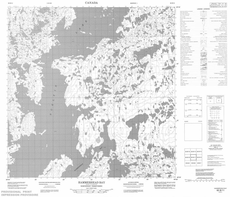 065B11 - HAMMERHEAD BAY - Topographic Map