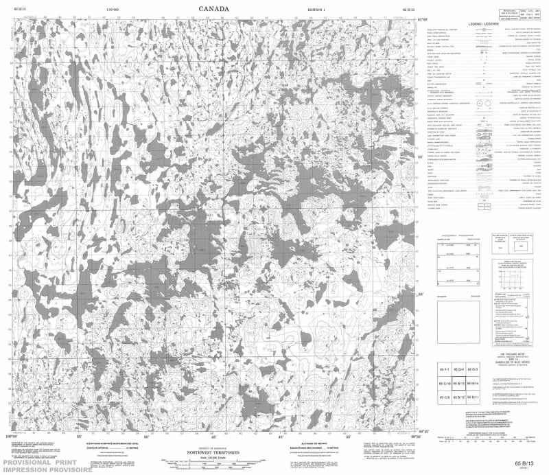 065B13 - NO TITLE - Topographic Map