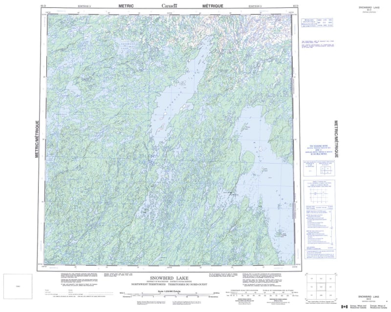 065D - SNOWBIRD LAKE - Topographic Map
